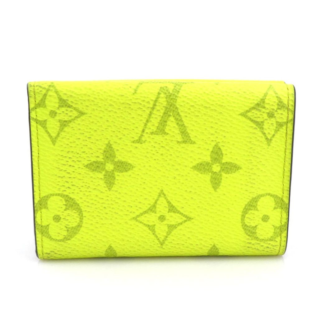 Louis Vuitton Rama Wallet Taiga Leather Compact Discovery Green fold Tri